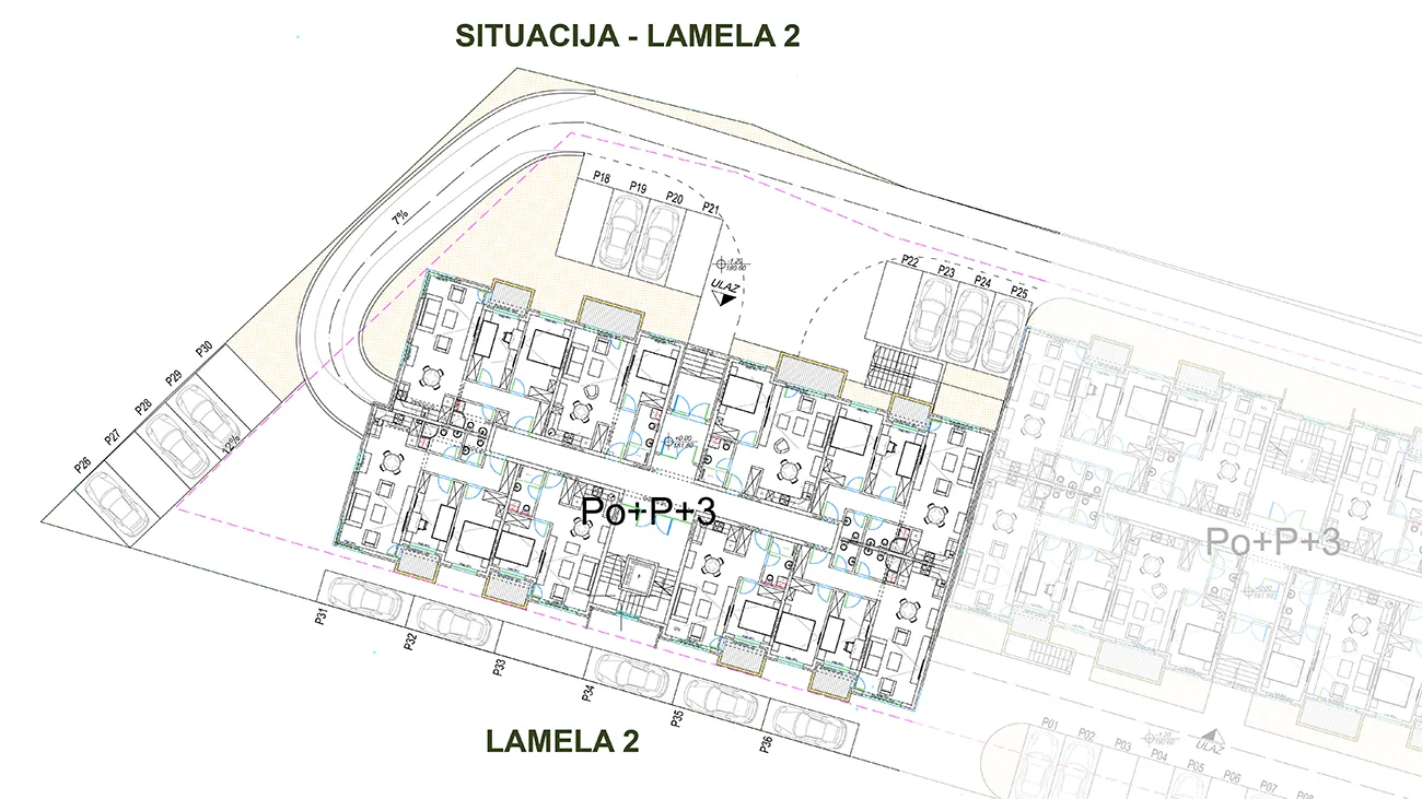 Tozino voće - situacioni plan objekata